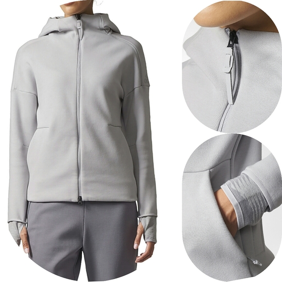 adidas Tops - Adidas ZNE Zip pockets Hoodie Hands Warmer Jacket